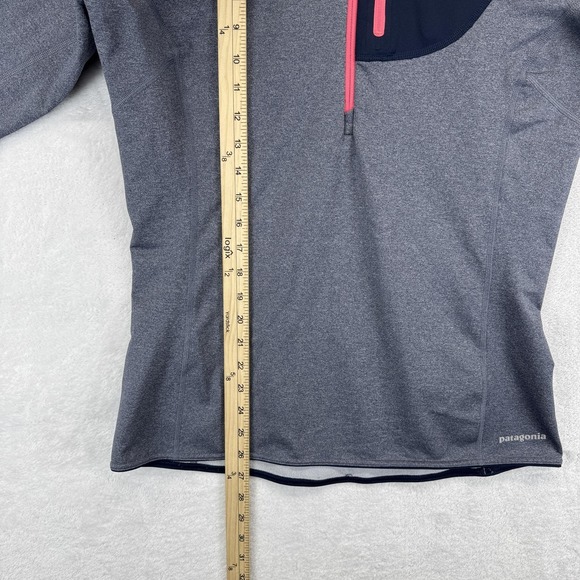 Patagonia Gray and Pink Quarter-Zip Sweatshirt - Picture 7 of 8